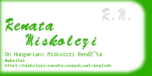 renata miskolczi business card